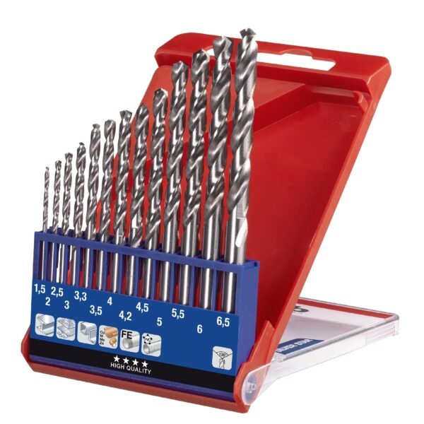 Einhell HSS-bor, Silver Star, 1,5-6,5 mm, 13 dele