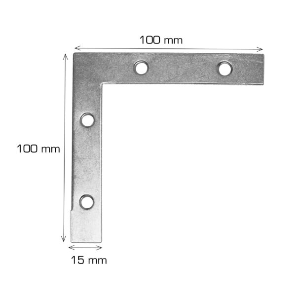 Hjørnebeslag 100 mm.