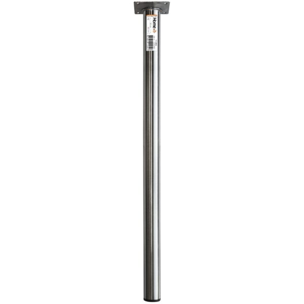 Bordben 50 cm. - dia. 30 mm. - børstet stål