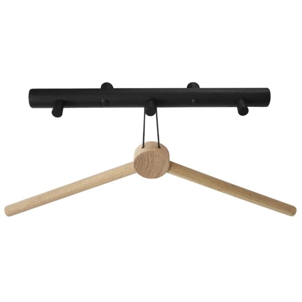Smart knagerække i eg - 3 knager - sort - Image 2