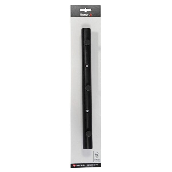Smart knagerække i eg - 3 knager - sort - Image 3