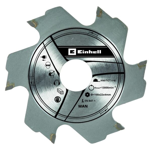 Einhell Tilbehør til lamelfræser, klinge 100x22x3,8 mm 6 tænder.