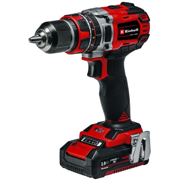 Einhell Einhell TE-CD 18/50 akku-slagboremaskine 2x18V/2,0Ah batteri og lader - Image 5