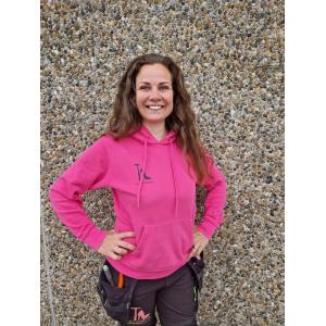 Handywoman Hoodie i pink