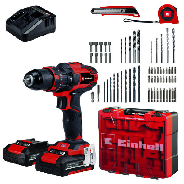 Einhell Einhell TE-CD 18/40 Li akku slagboremaskine med tilbehør 2x18V/2,0Ah batteri og lader - Image 3
