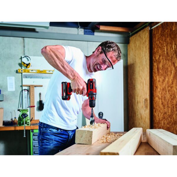 Einhell Einhell TC-CD 18/35 Li Akku boremaskine m/batteri 2x18V/2,0Ah og lader i kuffert med 39 tilbehørsdele - Image 3