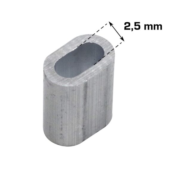 Wirelås Alu - 2,5 mm. - Image 3
