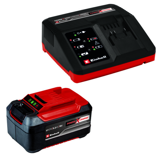 Einhell PXC-startersæt, 5,2 Ah og 4 A-hurtiglader - Image 3